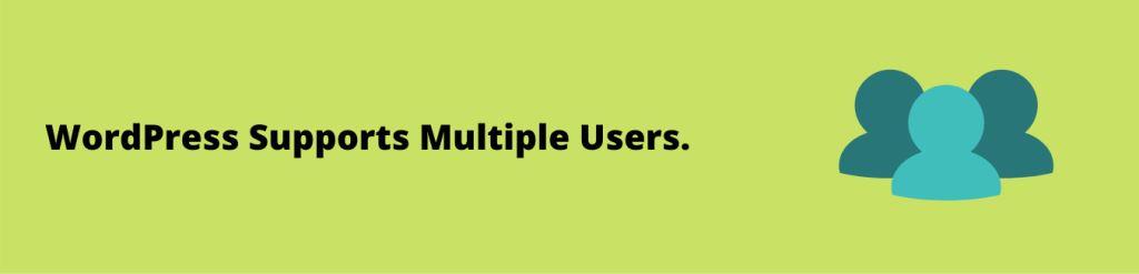 WordPress websites  Supports Multiple Users.
